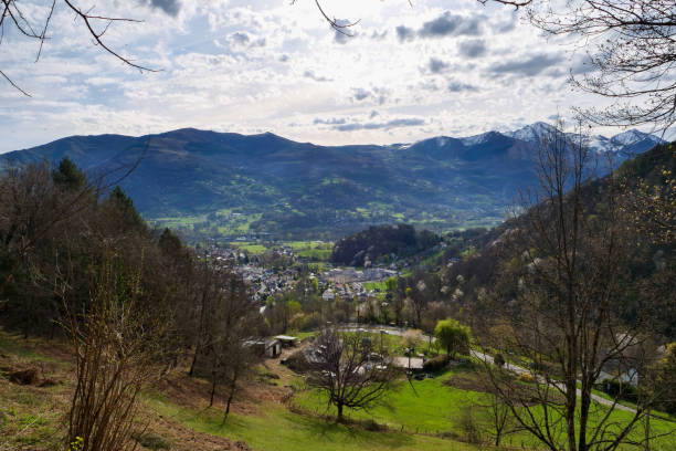 istock A mountain range with a town in the valley below 2194841418