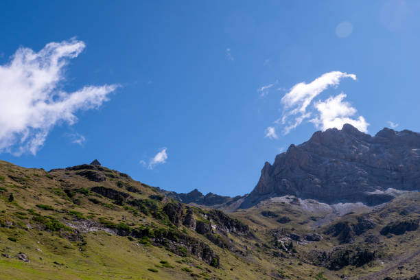 istock A mountain range with a clear blue sky in the background 2194842947