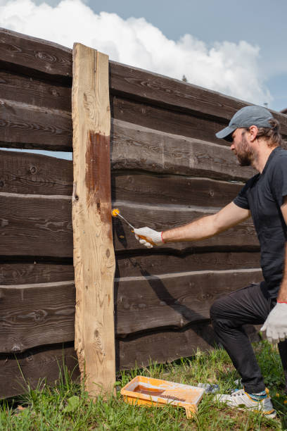 istock A man paints and seals old boards 2194843691