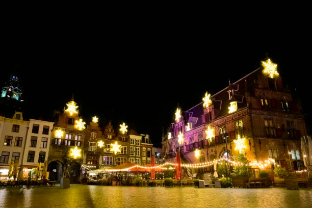 istock Grote Markt in Nijmegen at night 2194845012