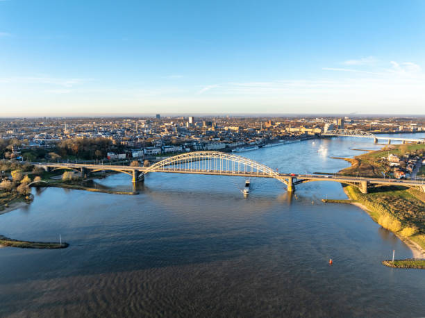 istock Nijmegen skyline at the river Waal during sunrise 2194845092