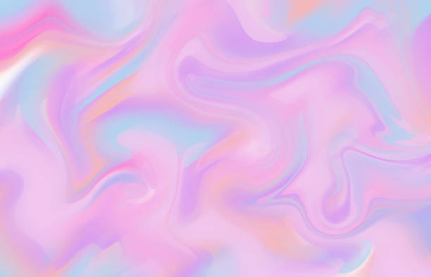 istock Aesthetic ethereal fluid flow wavy abstract shake motion blur texture background in pink purple blue hue color. 2194852318