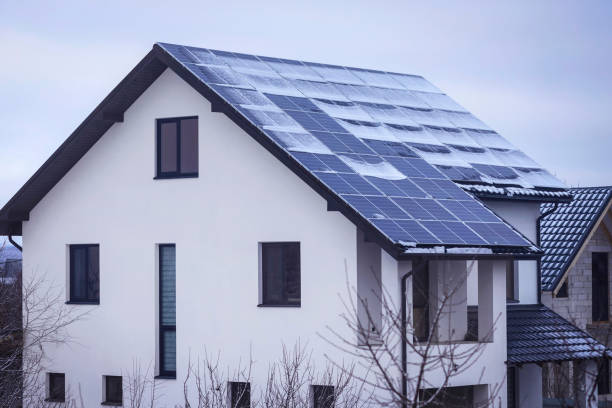 istock Solar Panels in Winter under Snow Ice Cover 2194861839