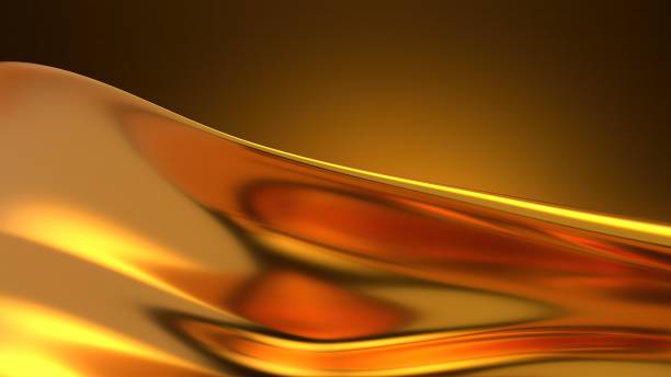 istock An elegant and modern 3D rendering of an abstract background featuring a metallic gold twisted gentle curve that expresses artistic modernity. 2194862484