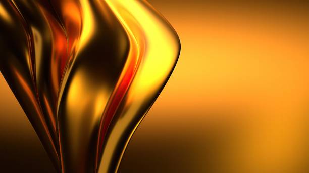 istock An abstract background featuring a modern beauty created with a delicate, metallic gold twist and gentle curves, showcasing an elegant and modern 3D rendering. 2194863293