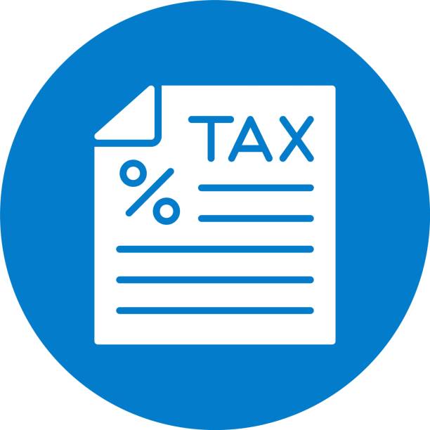 Tax Glyph Multi Color Circle Tax Glyph Multi Color Circle section 125 tax stock illustrations