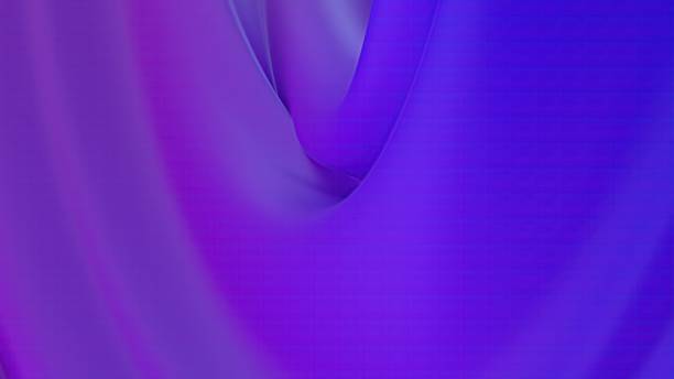 istock An abstract background featuring twisted flat and pop curves in purple and blue, with a modern and elegant 3D rendering. 2194863993