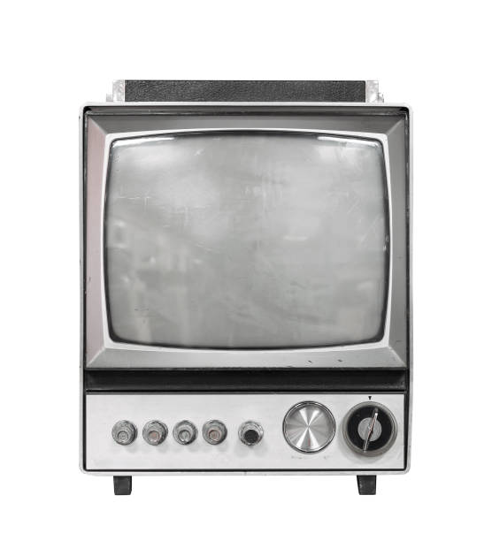 istock Vintage black and white portable television 2194867723