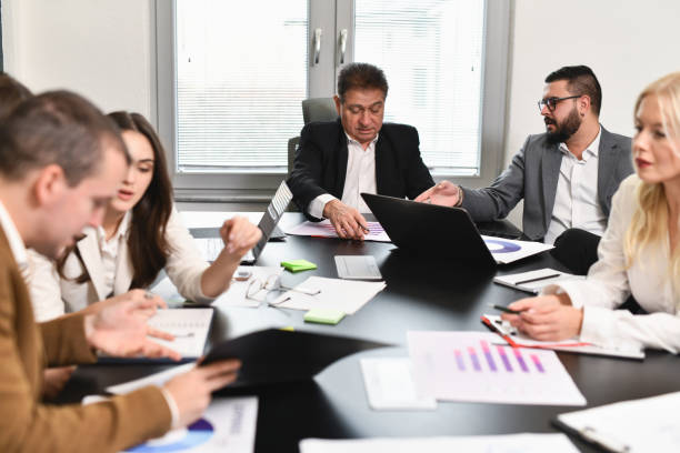 istock Diverse Employees Looking Focused While Planning and Creating Business Strategy For Upcoming Month 2194869223