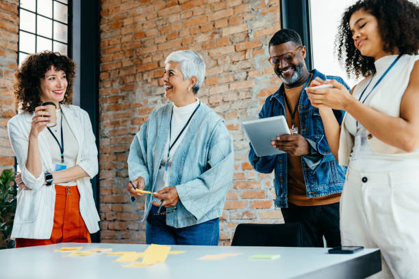 istock Team brainstorming session with multiethnic group of colleagues 2194870807