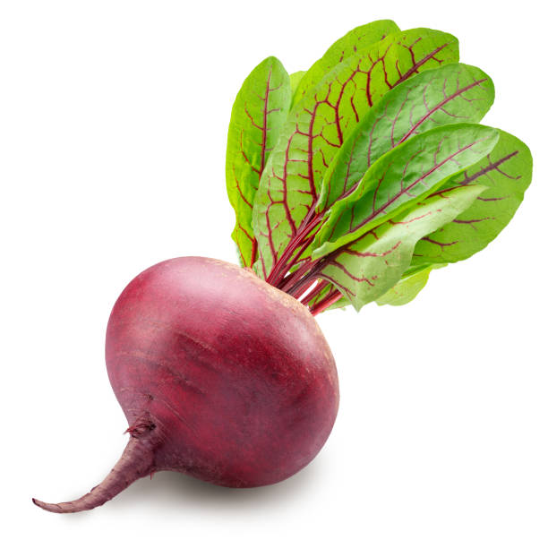 istock Raw red beetroot with beetroot leaves on white background. File contains clipping path. 2194875924