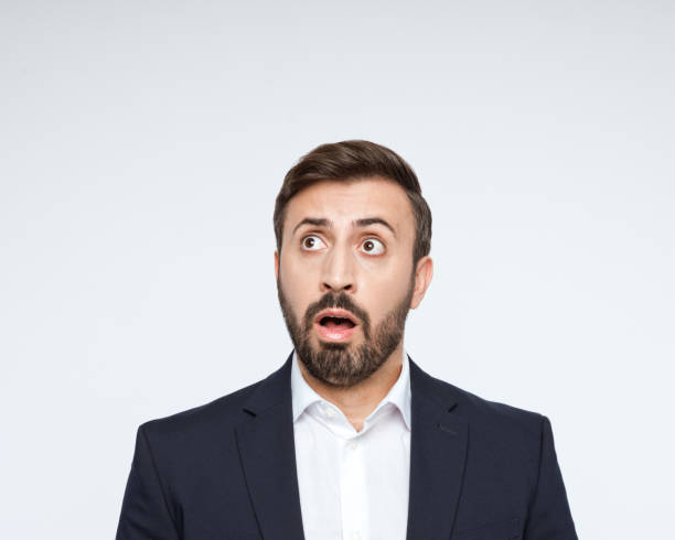 istock Headshot of shocked businessman 2194876136