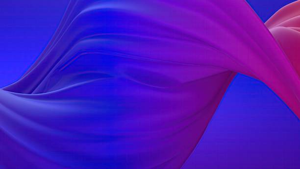 istock An abstract background featuring twisted flat and pop curves in purple and blue, with modern delicate curves that are elegant and contemporary, rendered in 3D. 2194876633