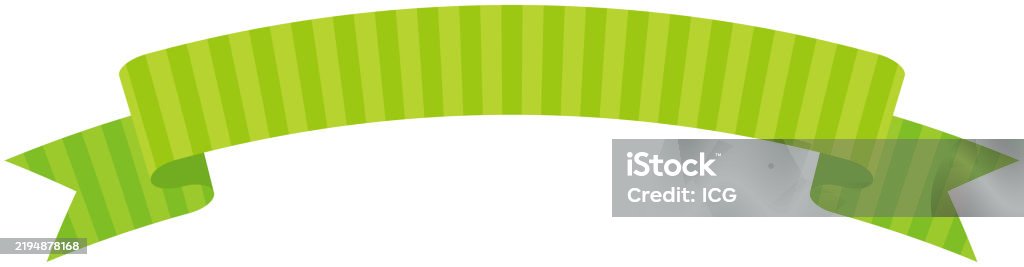 Curved Ribbon Border Simple Curved Ribbon With Stripe Pattern 2 Stock Illustration ...