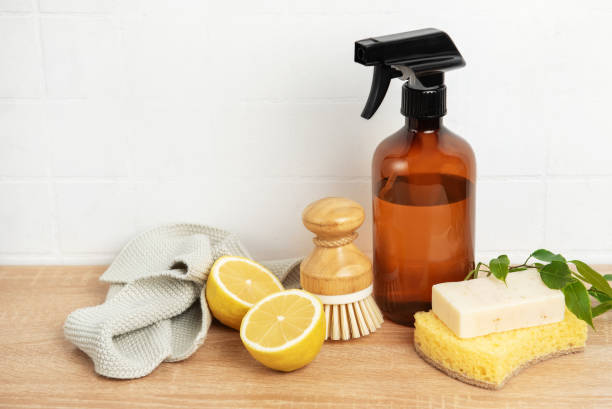 istock Natural cleaning products and tools promoting a zero waste lifestyle 2194888622