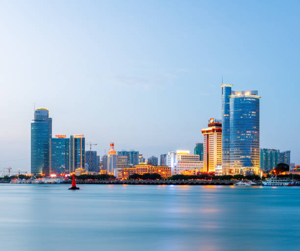 istock Xiamen, China Skyline at Twilight 2194893491