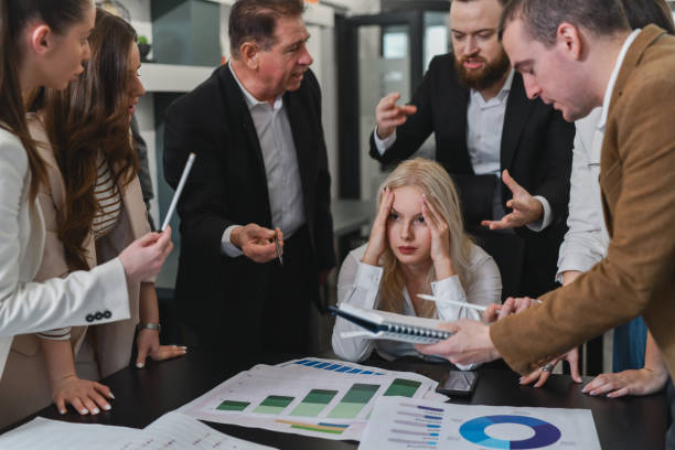 istock Employees Having Heated Argument With Female Manager While She's Having Headache 2194898124
