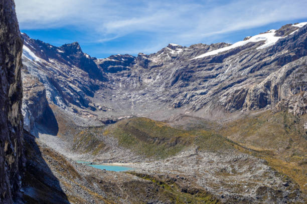 Laguna Brogui in Huascaran mountains range