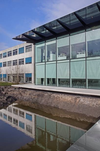 istock Modern architecture in the Netherlands. Exterior office. Glass. 2194910040
