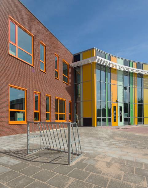 istock Modern architecture in the Netherlands. Schoolyard. 2194911203