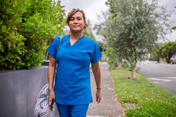 istock Healthcare worker heading to work looking determined. 2194911285