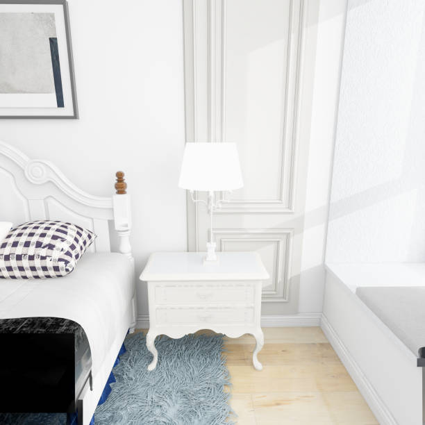 comfortable bedroom with nice decoration
