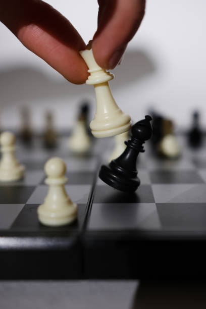 man playing chess