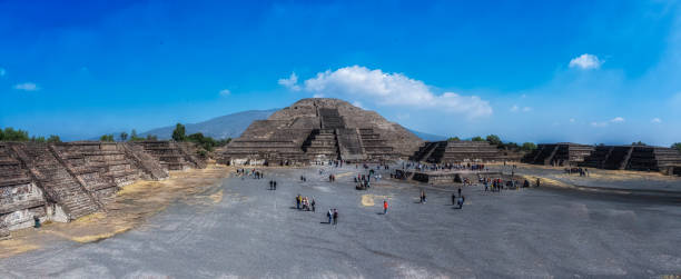 istock Dead Avenue and Moon Pyramid at Teotihuacan Ruins 2194919653