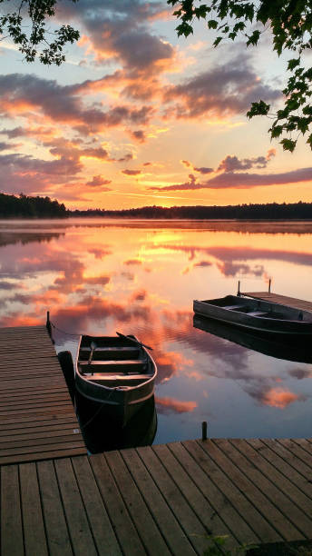 istock Sunrise over a lake 2194922589