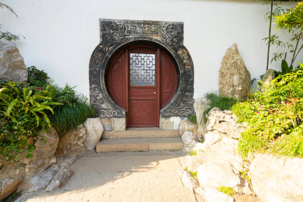 Shanghai, China. January 8, 2025. Internnal view of the architectures in the Yu garden, built in Jiang period of Ming Dynasty (1559).