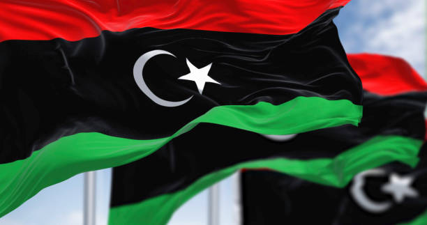 istock National flags of Libya waving on a clear day. 2194929639