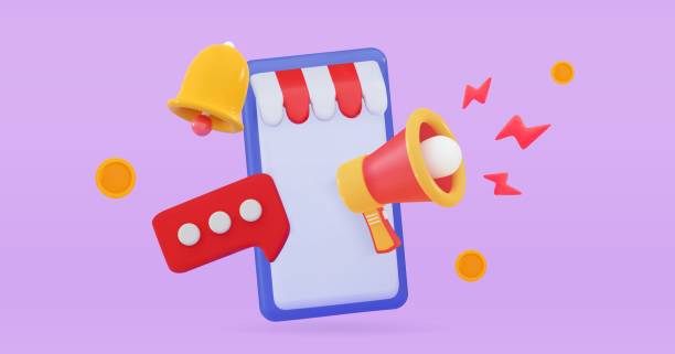 istock 3d mobile phone with megaphone and notification Discount coupon Special offer promotion ayment and delivery business concept 2194929908