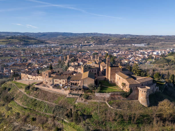 istock Certaldo in Italy by drone 2194932491