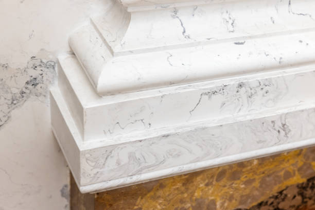 istock Classic luxury interior fragment, decorative base of marble pillar 2194936200
