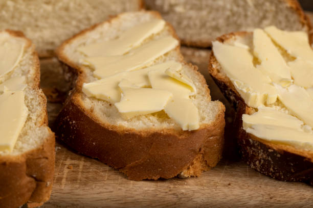 istock a soft loaf of wheat flour with butter on the table 2194937980