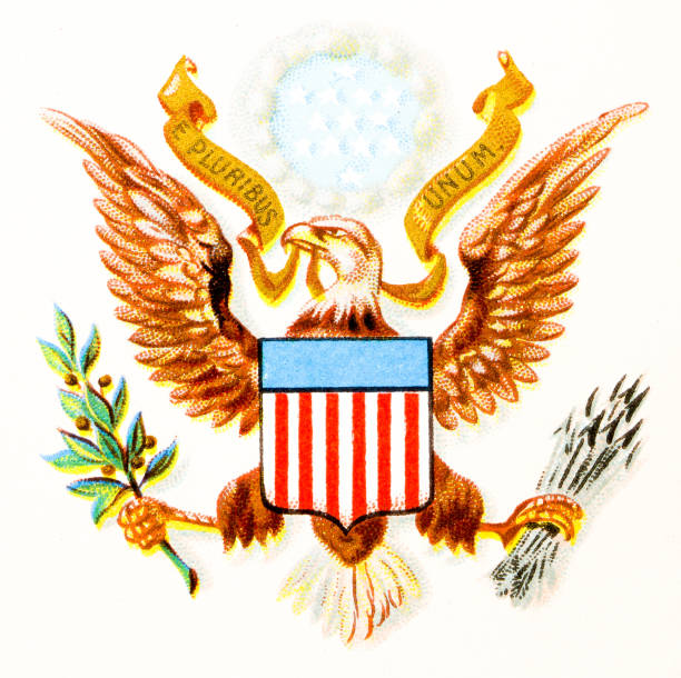 istock Antique Coat of Arms of USA (1898) 2194938044