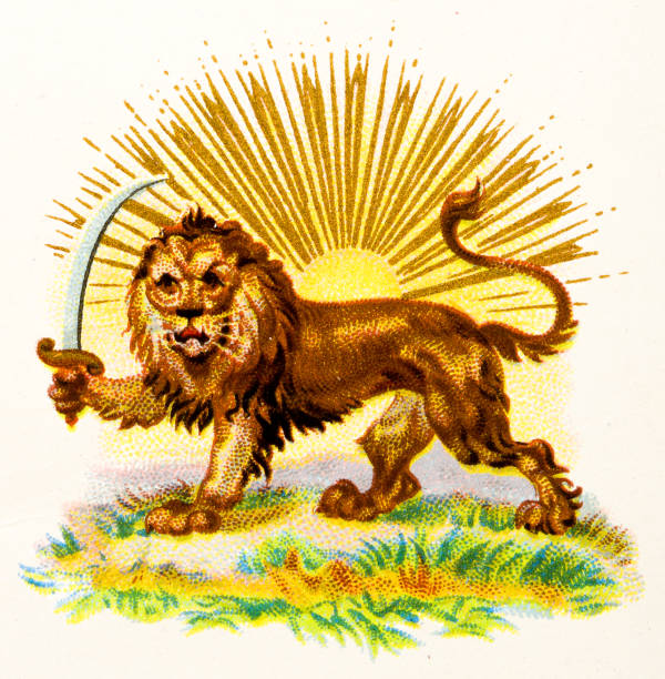 Antique Coat of Arms of Persia (1898)