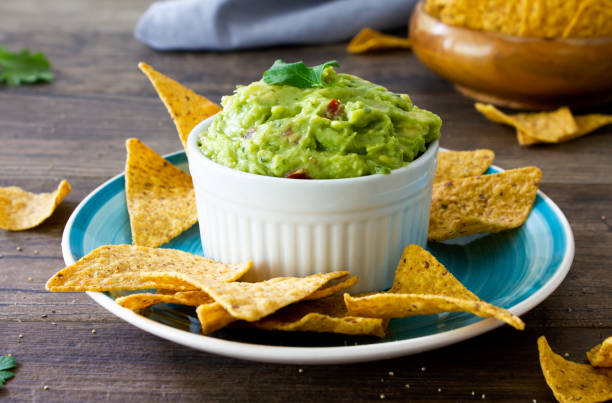 istock Guacamole with tortilla chips, close up 2194945622
