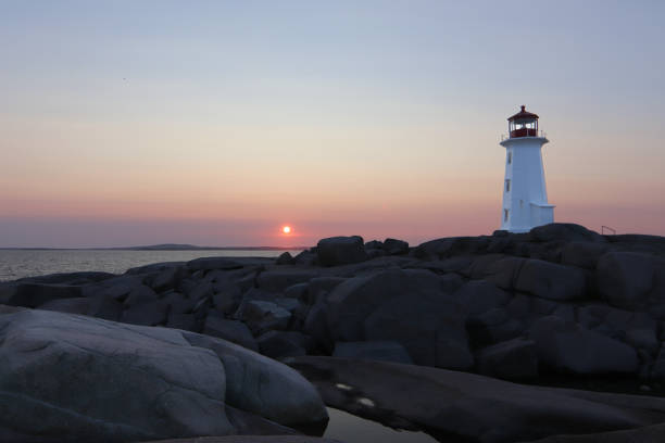 istock Peggy’s Cove Lighthouse, Nova Scotia at sunset 2194967365