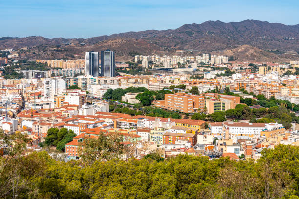 istock Residential District view from Gibralfaro Castle, Malaga, Spain 2194970236