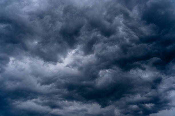 istock Dramatic stormy sky with beautiful cloud at sundown before the rain 2194974687