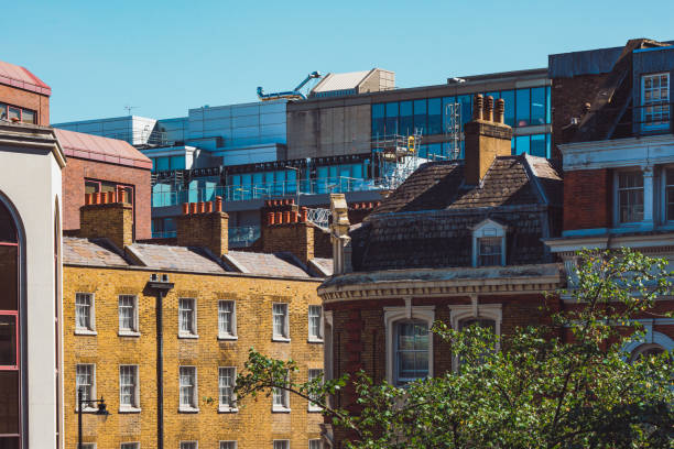 istock London skyline showing different architectural styles and a tree in the foreground 2194977770