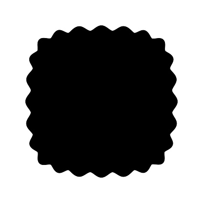 Square With Rounded Top Shape Shape Of Square With Rounded Corners Or Squircle With Wavy Borders ...