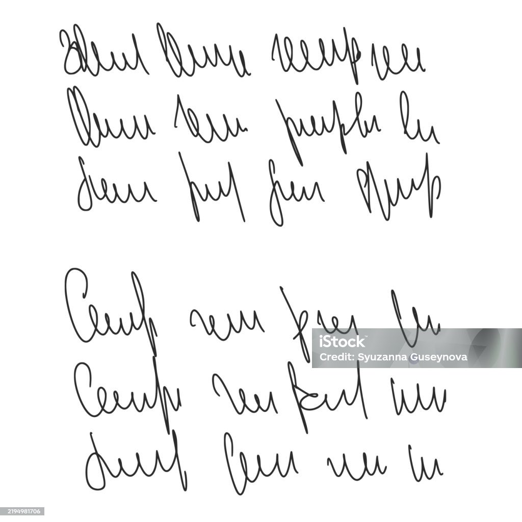 Invisible Cursive Illegible Cursive Script Message Handwritten Scribble Letter Freehand ...