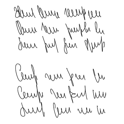 Sticky Notes Cursive Illegible Cursive Script Message Handwritten Scribble Letter Freehand ...