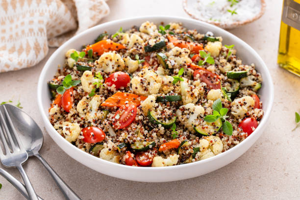 istock Quinoa and roasted vegetables salad bowl 2194993500