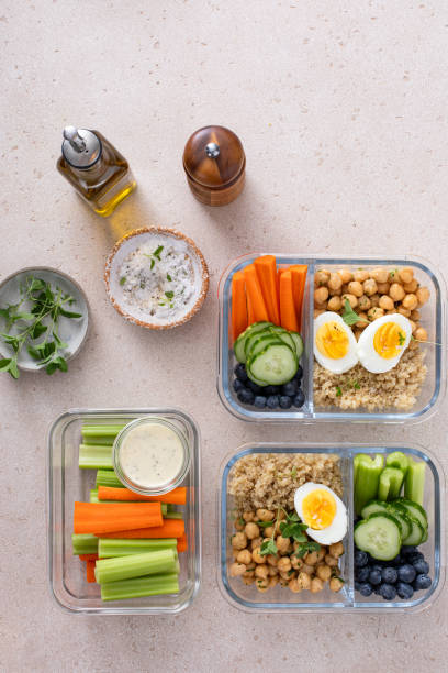 istock Healthy meal prep containers on kitchen counter 2194993750