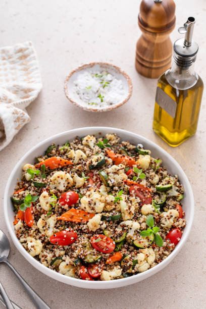 istock Quinoa and roasted vegetables salad bowl 2194993768
