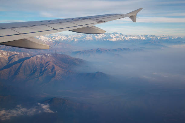 istock Snowcaped Andes Mountains from the airplane window, Chile 2194994765
