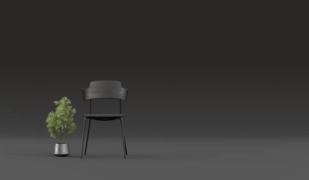 istock Chair and Tree Scene 3D Illustration 2194999692